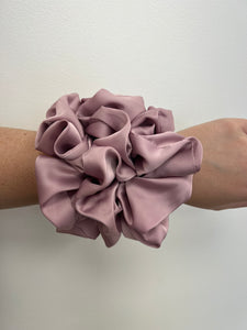 Mauve Silk Scrunchie